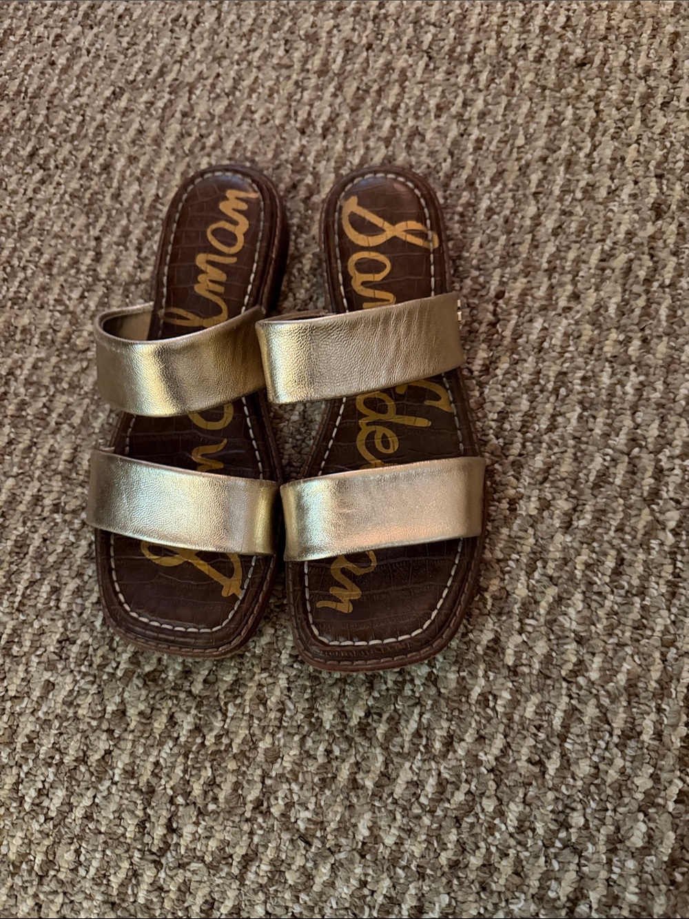 Sam Edelman Haydee Gold Sandals - Picture 3 of 3